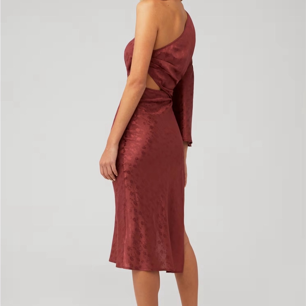 Jen's Pirate Booty Asymmetrical Dress in Deep Red